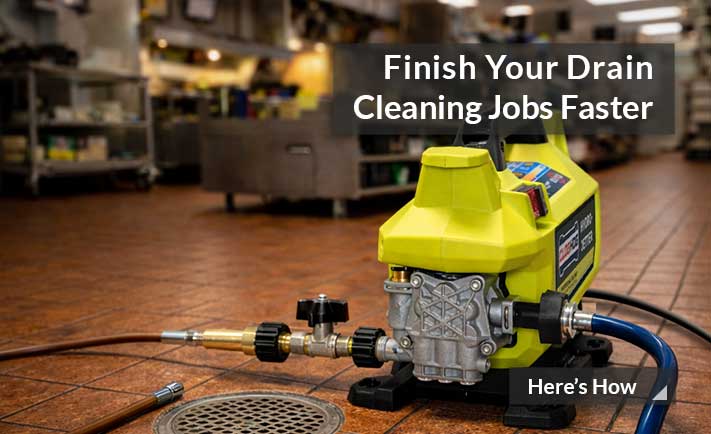 50 Ft Drain Cleaner With Control Valve