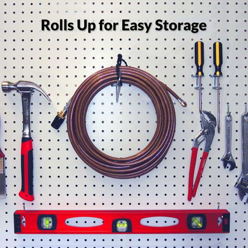 50 Ft. Needle Nose Drain Cleaner for Your Pressure Washer Clog Hog